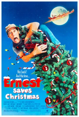 Ernest Saves Christmas - 1988 - Holiday Movie Poster - US Version
