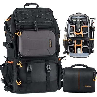 TARION Pro 2 Bags in 1 Camera Backpack Large with 15.6" Laptop Compartment Wa... - Image 1 of 4