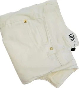DG2 Diane Gilman Womens Size 10P Stretch Knit Denim Look White Bootcut Pants - Picture 1 of 6