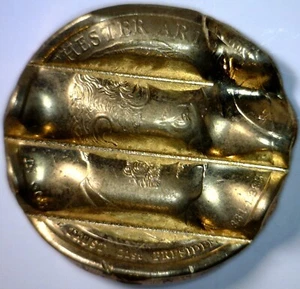 2012d ERROR BROCKAGE WAFFLED Chester Arthur President Dollar $1 Waffle BU + Coin - Picture 1 of 10