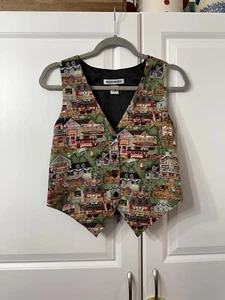 Chaleco de Colección Westbury 4 de Julio Bandera Patriótico Country Town Talla Pequeña - Imagen 1 de 4