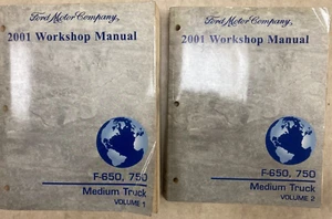 2001 Ford F650 F750 Medium Duty Truck Service Repair Manual 2 Vol Set FCS1286401 - Picture 1 of 3