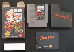 Console Game NINTENDO NES 8 BIT EUR PAL A ITA Mattel Super Mario Bros + Manuale - Picture 1 of 2