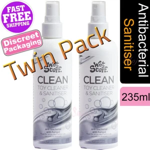2x Wet Stuff Antibacterial Disinfectant Sex Toy Wash Cleaner Spray 235ml Clean - Picture 1 of 24