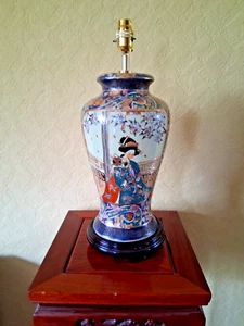 Geisha hand painted geisha design table lamp base 1764-3329 - Picture 1 of 2