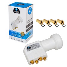 DIGITAL Quad LNB für 4 fach Teilnehmer Quattro Switch LNC LMB FULL HDTV 3D 5K 4K