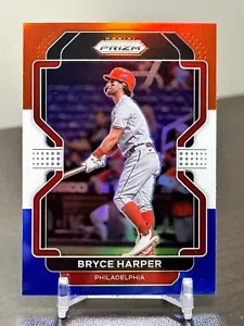 2022 Panini Prizm Baseball RED WHITE BLUE Prizm- You Pick ~ Complete Your Set! - Picture 1 of 2