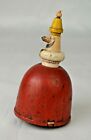 Vintage Little King Wood Rubber Band Powered 4 1/4" Tall Good Condition