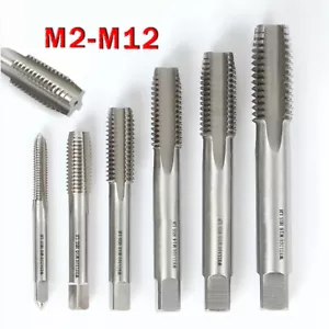 Metric HSS rubinetto flauto dritto M2 M2,5 M3 M4 M5 M6 M8 M10 M12 trapano rubinetti macchina - Foto 1 di 18