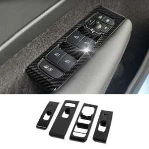 For Volvo XC40 2019-2021 Carbon Fiber Inner Window Lift Panel Switch Cover Trim - Picture 1 of 6