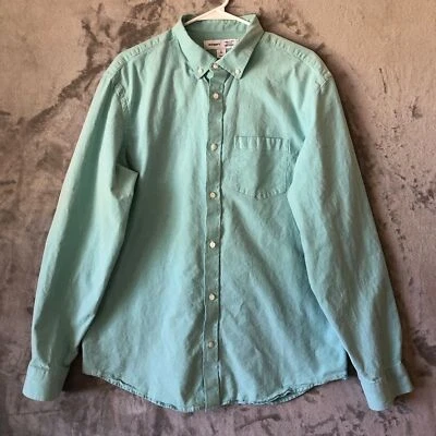 Old Navy Button Down Shirt Size XL Tall Regular Fit Long Sleeve Mint Green  - Image 1 of 4