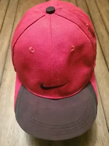 Nike Golf - Adjustable Red Baseball Hat/Cap Tiger Woods Adjustable Unisex - Picture 1 of 9