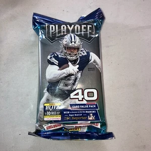 2020 PANINI PLAYOFF FOOTBALL VALUE FAT PACK OPTI-CHROME BLUE 40 CARD EZEKIEL ELL - Picture 1 of 2