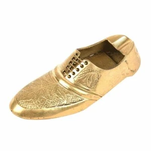 Messing Schuh Design Aschenbecher Schale Geschenkartikel Wohndeko - Bild 1 von 4