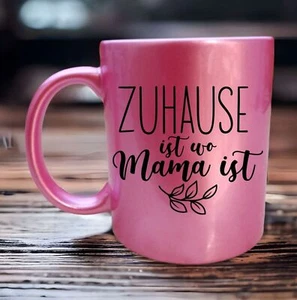 Tasse Muttertag - Zuhause ist wo Mama ist -Geschenk Mama als Muttertagsgeschenk - Bild 1 von 2