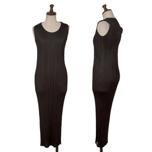 PLEATS PLEASE Sleeveless Maxi Dress Size 1(K-162574) - Picture 1 of 12