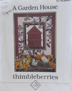 Thimbleberries A GARDEN HOUSE Sew Big Quilts Pattern LJ92273 36X40 Wall Hanging - Picture 1 of 2