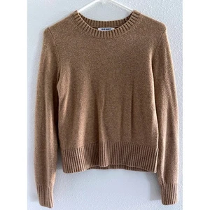 Old Navy Pullover Damen klein braun neutral Capsule minimalistisch klassisch adrett - Bild 1 von 4