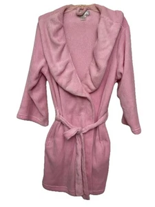 Albornoz Ulta Beauty Para Mujer S/M Rosa Suave Felpa Cintura Corbata Bolsillos Corto - Imagen 1 de 15