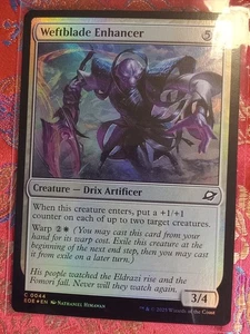 FOIL Weftblade Enhancer Edge of Eternities MAgic The Gathering MTG CCG Card - Picture 1 of 1