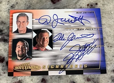 2000 Upper Deck Maxximum Family Signatures Ned Jarrett Dale & Jason Autograph  - Image 1 of 2
