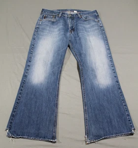 Vintage Abercrombie & Fitch Herren 1990er Y2K Schlag Jeans Made in USA 36x32 ausgefranst - Bild 1 von 14