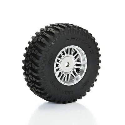 Pro-Line Racing 1028810 1:14 Flat Iron F/R Tires 12mm Hex Chrome Diablo (4) - Image 1 of 4