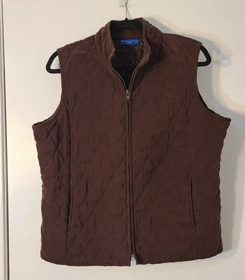 Chaleco acolchado deportivo Karen Scott para mujer talla XL marrón bolsillos ligeros Foto 1 de 4