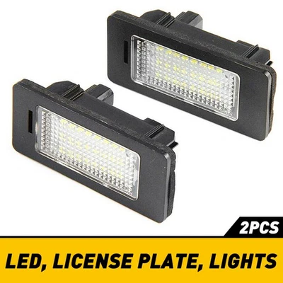 Luz de matrícula LED de 2 piezas para BMW E90 E39 E92 E60 E61 E5 E70 AA súper brillante Foto 1 de 4