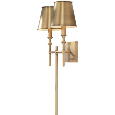 Arandela de parede Capital Lighting 649721-708 Whitney 2 luzes 26" de altura - Latão - Imagem 1 de 4