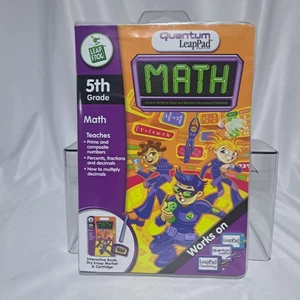 LeapFrog Quantum LeapPad Math 5th Grade Interactive Book / Cartridge - Picture 1 of 5