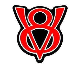FORD V8 (RETRO) LARGE (RED/BLACK OL) - Foto 1 di 1
