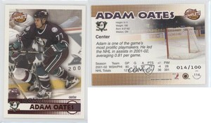 2002-03 Pacific Complete Red /100 Adam Oates #114 HOF