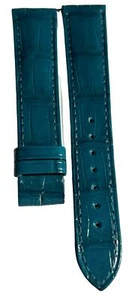 New Cartier Tank Must QuickSwitch Turquoise Alligator Strap / Band - 19 x 16mm - Picture 1 of 5