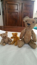 ANCIEN ET RARE 3 PETITS OURS ANCIENS