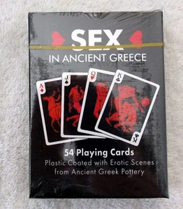 54 PLAYING CARDS DECK OF ANCIENT GREEK LOVERS/SEX/~NEW IN PKG - Picture 1 of 4