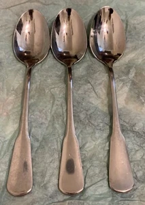 SSS Oneida Minute Man Colonial Boston USA Satin 3 Tea Spoons 6" - Picture 1 of 2