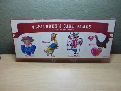 Children's Card Games Boxed Old Maid Rummy Crazy Eights Hearts ThinkFun New - Image 1 of 2