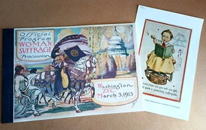 Harriet Brown (1913) OFFICIAL PROGRAM Woman SUFFRAGE PROCESSION right to vote - Imagen 1 de 24