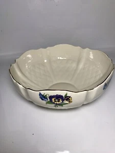 BELLEEK COUNTRY TRELLIS 9" BOWL NEW IN BOX Purple Flower PATTERN - Bild 1 von 12