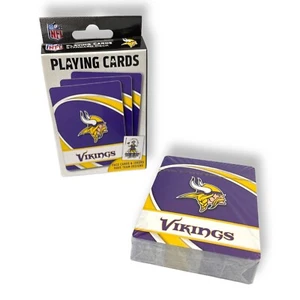 Minnesota Vikings Playing Cards MasterPieces NFL Holo Football Jester Sealed - Picture 1 of 8