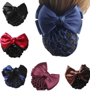 Elegantes Zopfgummi Haarnetz mit Schleife für Turniere - Bild 1 von 5