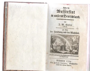 ERSTAUSGABE Johann Michael Sailer Ueber die Wasserflut in unserem Deutschland - Bild 1 von 3
