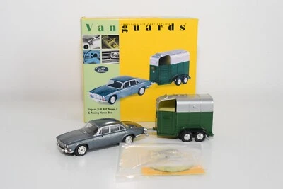 B20 1:43 VANGUARDS VA08602 JAGUAR XJ6 4.2 SERIES I & TOWING HORSE BOX TRAILER MB - Image 1 of 4