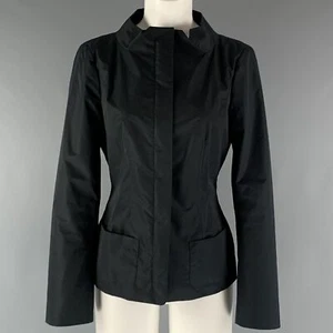 JIL SANDER Taglia 6 Nero Cotone Poliestere Giacca - Foto 1 di 6