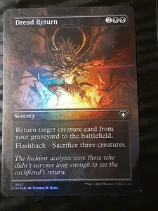Dread Return Borderless FOIL, Commander Masters, Near Mint, MTG, KOSTENLOSER VERSAND - Bild 1 von 3