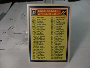 1982 Donruss Baseball #NNO - Checklist: 339 to 442 82-144 - Picture 1 of 2