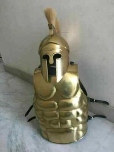 Conjunto de armadura cosplay juego de rol pluma casco musculoso medieval - Imagen 1 de 10