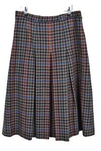 AQUASCUTUM Beige Skirt size W32" Womens Outerwear Outdoors Womenswear Wool - Picture 1 of 8