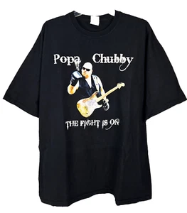 Popa Chubby The Fight Is On Tour 2010 Autographed Men's T-shirt Size 2XL - Picture 1 of 9
